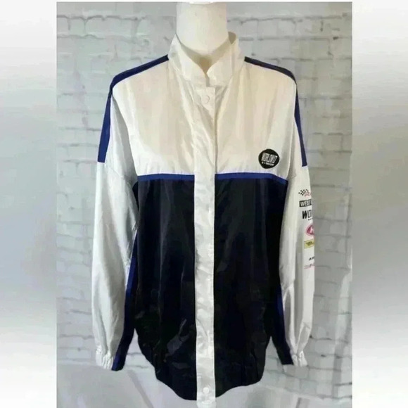 Block Colour Racing Sports Oversized Jacket Motocross Divided Women’s size M H&M - Picture 3 of 16